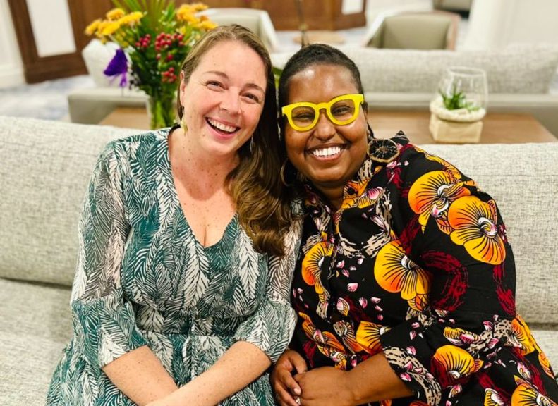 Dr. Christine Mayor and Dr. Britton Williams